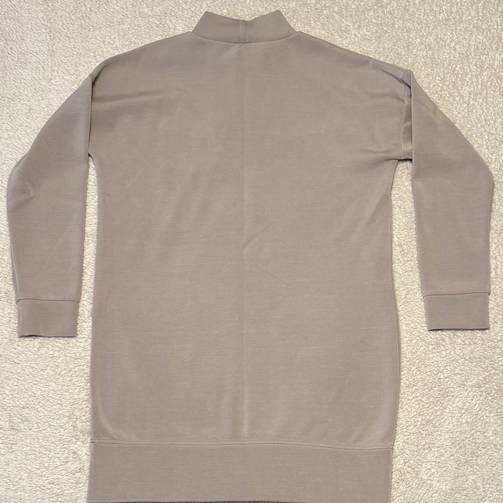 🤍 Cable & Gauge Taupe Mock Neck Dress – Women’s Size Medium - Picture 6 of 8